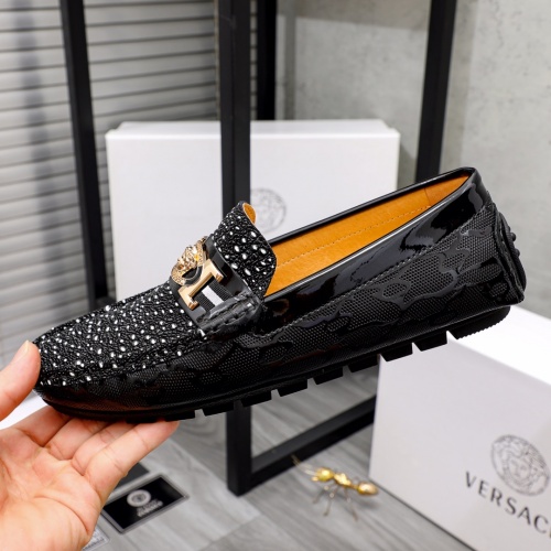Replica Versace Leather Shoes For Men #1030894 $68.00 USD for Wholesale