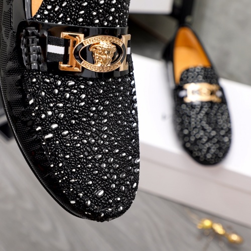 Replica Versace Leather Shoes For Men #1030894 $68.00 USD for Wholesale