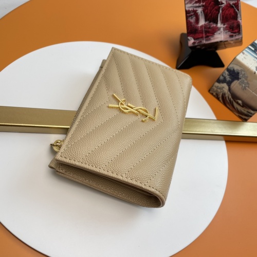 Replica Yves Saint Laurent AAA Quality Wallets For Women #1030907 $88.00 USD for Wholesale