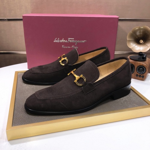 Salvatore Ferragamo Leather Shoes For Men #1031099