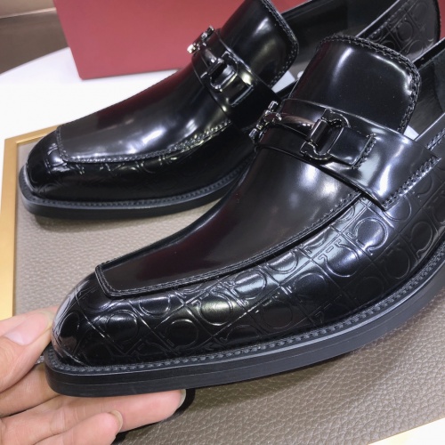 Replica Salvatore Ferragamo Leather Shoes For Men #1031106 $98.00 USD for Wholesale