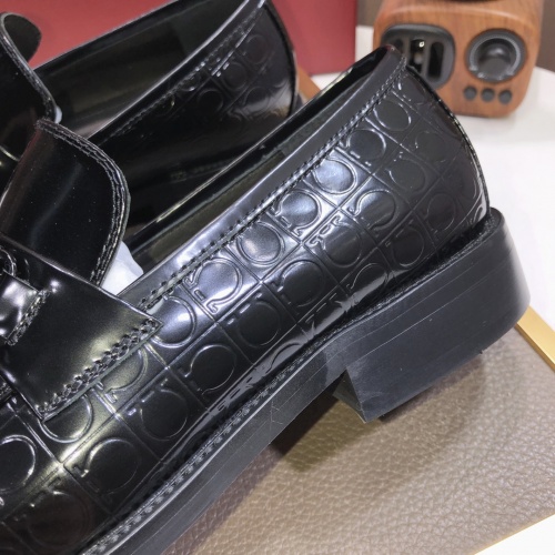 Replica Salvatore Ferragamo Leather Shoes For Men #1031106 $98.00 USD for Wholesale