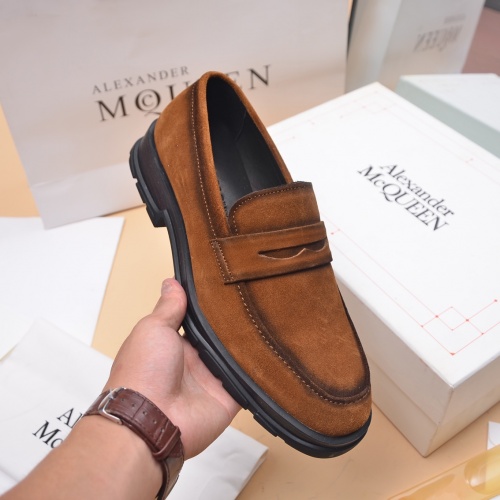 Replica Alexander McQueen Loafer Shoes For Men #1031144 $130.00 USD for Wholesale