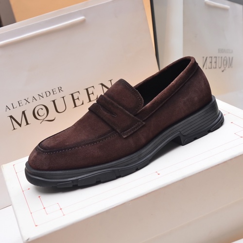 Replica Alexander McQueen Loafer Shoes For Men #1031145 $130.00 USD for Wholesale