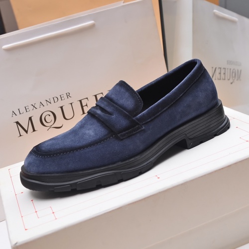 Replica Alexander McQueen Loafer Shoes For Men #1031146 $130.00 USD for Wholesale