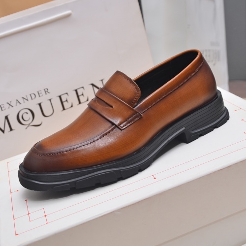 Replica Alexander McQueen Loafer Shoes For Men #1031154 $130.00 USD for Wholesale
