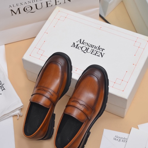 Replica Alexander McQueen Loafer Shoes For Men #1031154 $130.00 USD for Wholesale