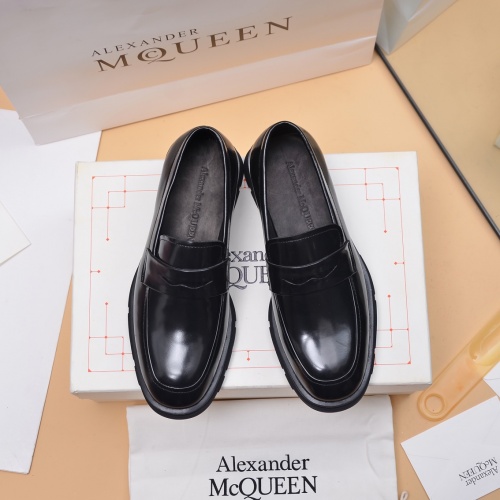 Replica Alexander McQueen Loafer Shoes For Men #1031156 $130.00 USD for Wholesale