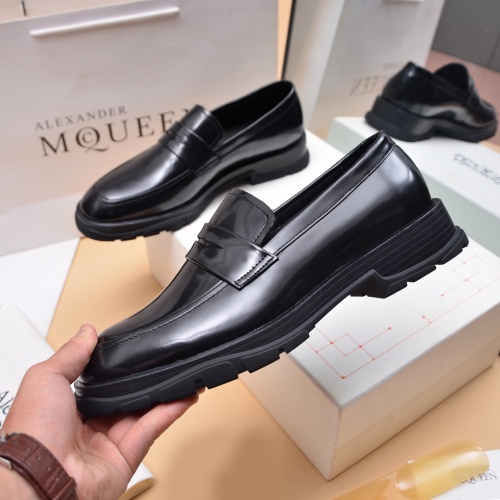Replica Alexander McQueen Loafer Shoes For Men #1031156 $130.00 USD for Wholesale