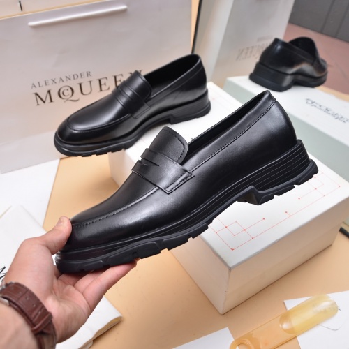 Replica Alexander McQueen Loafer Shoes For Men #1031158 $130.00 USD for Wholesale