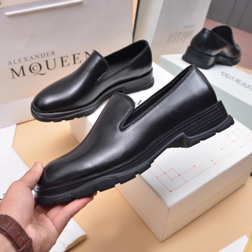 Replica Alexander McQueen Loafer Shoes For Men #1031161 $130.00 USD for Wholesale