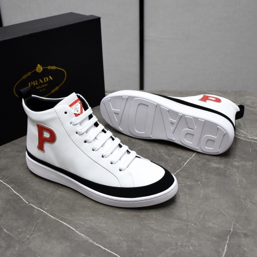 Replica Prada High Top Shoes For Men #1031199 $82.00 USD for Wholesale