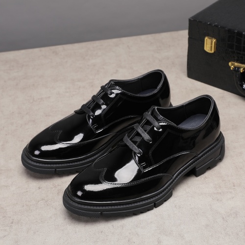 Versace Leather Shoes For Men #1031222 $80.00 USD, Wholesale Replica Versace Leather Shoes