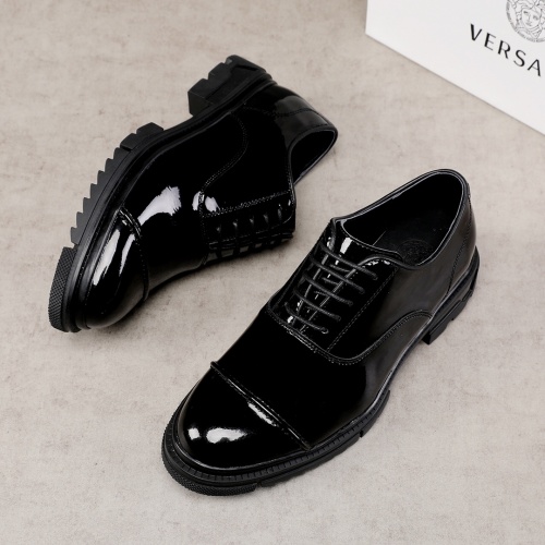 Replica Versace Leather Shoes For Men #1031223 $80.00 USD for Wholesale