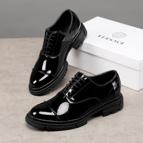 Replica Versace Leather Shoes For Men #1031223 $80.00 USD for Wholesale
