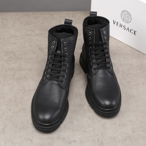 Replica Versace Boots For Men #1031224 $85.00 USD for Wholesale