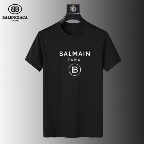 Balmain T-Shirts Short Sleeved For Men #1031305 $25.00 USD, Wholesale Replica Balmain T-Shirts