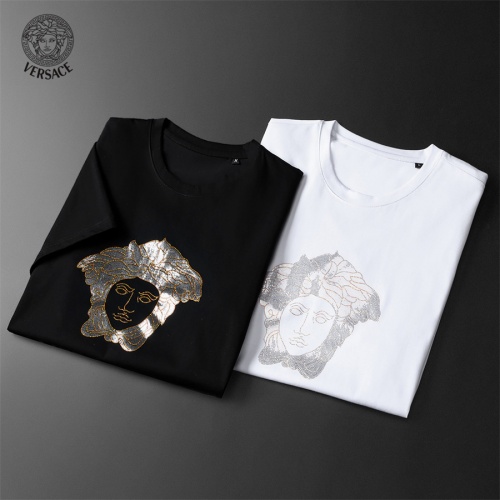Replica Versace T-Shirts Short Sleeved For Men #1031364 $25.00 USD for Wholesale