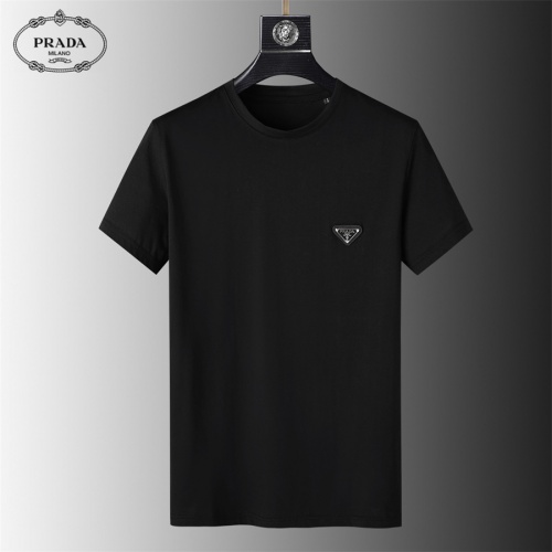 Prada T-Shirts Short Sleeved For Men #1031377 $25.00 USD, Wholesale Replica Prada T-Shirts