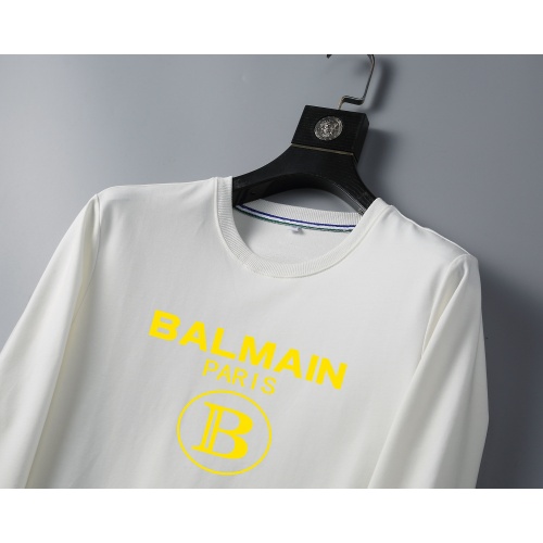 Replica Balmain Hoodies Long Sleeved For Men #1031407 $40.00 USD for Wholesale