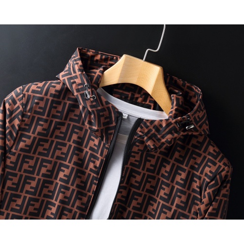 Replica Fendi Jackets Long Sleeved For Men #1031537 $60.00 USD for Wholesale