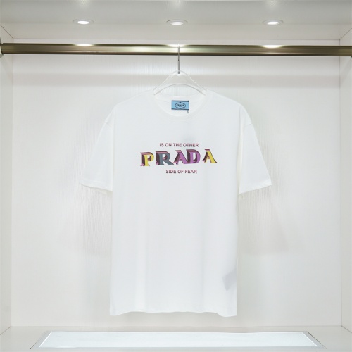 Prada T-Shirts Short Sleeved For Unisex #1031557 $32.00 USD, Wholesale Replica Prada T-Shirts