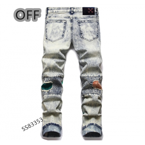 Replica Off-White Jeans For Men #1031560 $48.00 USD for Wholesale
