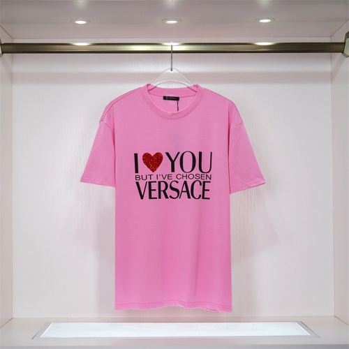Versace T-Shirts Short Sleeved For Unisex #1031563 $32.00 USD, Wholesale Replica Versace T-Shirts
