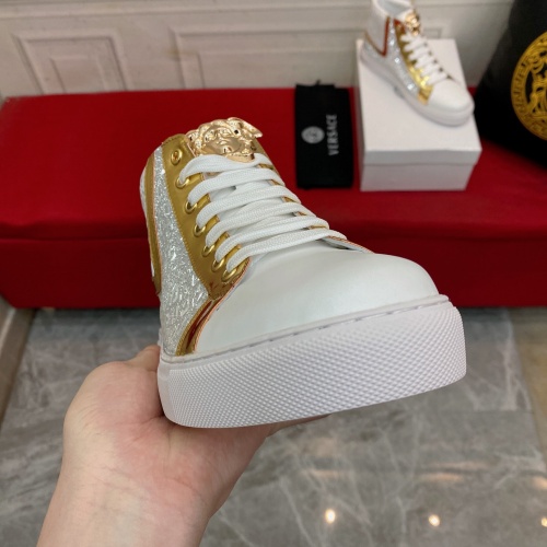 Replica Versace High Tops Shoes For Men #1031858 $76.00 USD for Wholesale