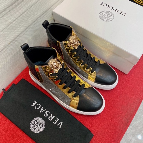 Replica Versace High Tops Shoes For Men #1031859 $76.00 USD for Wholesale