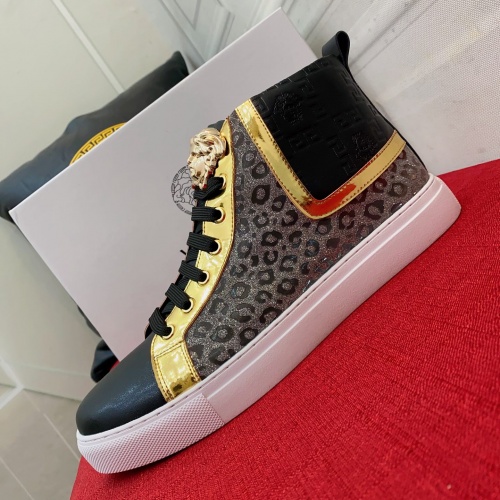 Replica Versace High Tops Shoes For Men #1031859 $76.00 USD for Wholesale