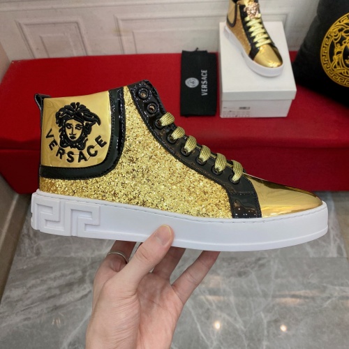 Replica Versace High Tops Shoes For Men #1031860 $76.00 USD for Wholesale