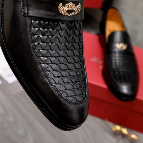 Replica Salvatore Ferragamo Leather Shoes For Men #1031953 $80.00 USD for Wholesale