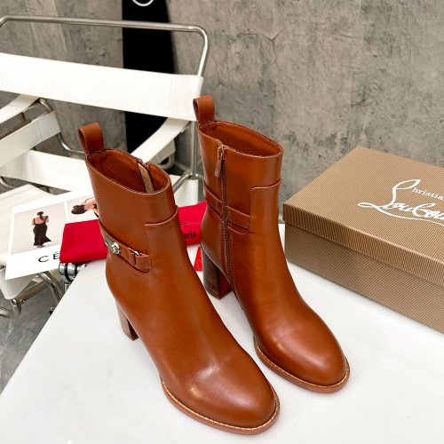 Replica Christian Louboutin Boots For Women #1032068 $115.00 USD for Wholesale