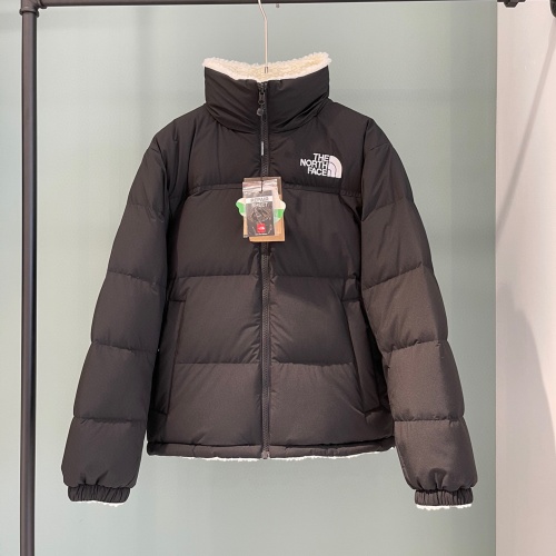 The North Face Down Feather Coat Long Sleeved For Unisex #1032233 $175.00 USD, Wholesale Replica The North Face Down Feather Coat