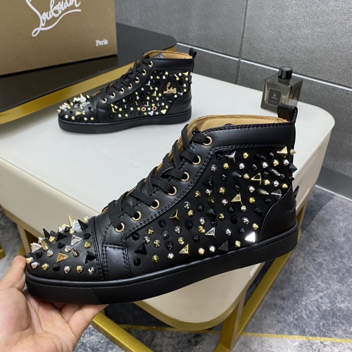 Replica Christian Louboutin High Top Shoes For Men #1032319 $98.00 USD for Wholesale
