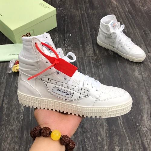 Replica Off-White High Tops Shoes For Women #1032352 $102.00 USD for Wholesale