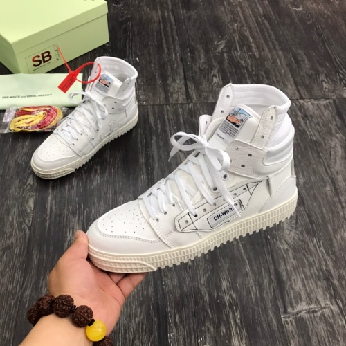 Off-White High Tops Shoes For Men #1032353 $102.00 USD, Wholesale Replica Off-White High Tops Shoes