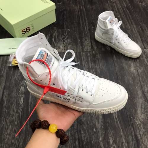Replica Off-White High Tops Shoes For Men #1032353 $102.00 USD for Wholesale
