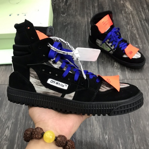 Replica Off-White High Tops Shoes For Men #1032358 $102.00 USD for Wholesale