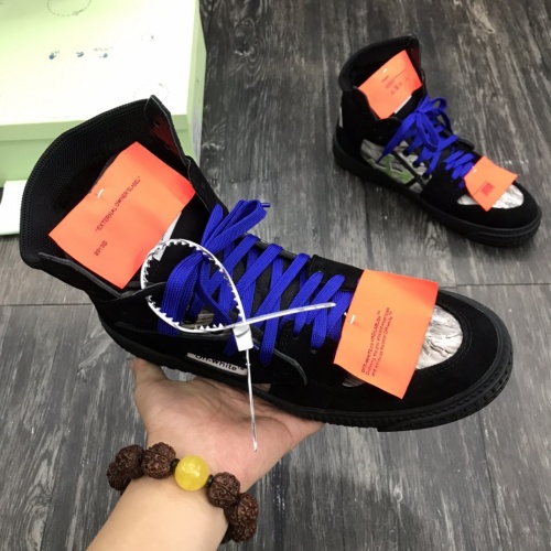 Replica Off-White High Tops Shoes For Men #1032358 $102.00 USD for Wholesale