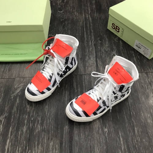 Replica Off-White High Tops Shoes For Men #1032362 $102.00 USD for Wholesale