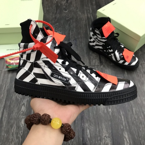 Replica Off-White High Tops Shoes For Women #1032365 $102.00 USD for Wholesale