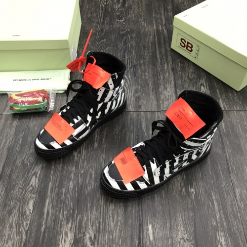 Replica Off-White High Tops Shoes For Men #1032366 $102.00 USD for Wholesale