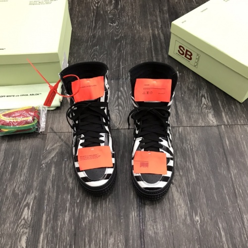 Replica Off-White High Tops Shoes For Men #1032366 $102.00 USD for Wholesale