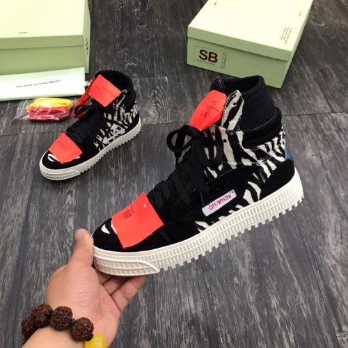 Off-White High Tops Shoes For Women #1032367 $102.00 USD, Wholesale Replica Off-White High Tops Shoes