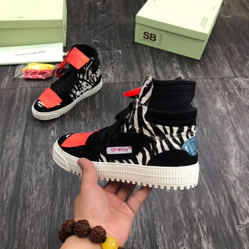 Replica Off-White High Tops Shoes For Women #1032367 $102.00 USD for Wholesale