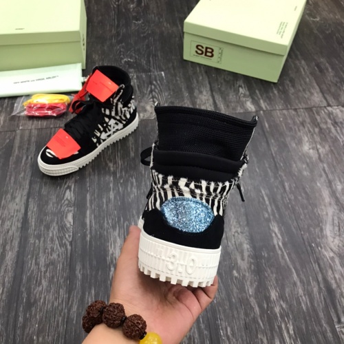 Replica Off-White High Tops Shoes For Women #1032367 $102.00 USD for Wholesale