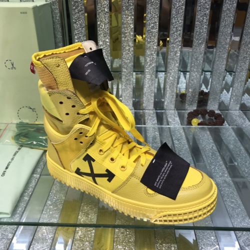 Replica Off-White High Tops Shoes For Women #1032369 $105.00 USD for Wholesale