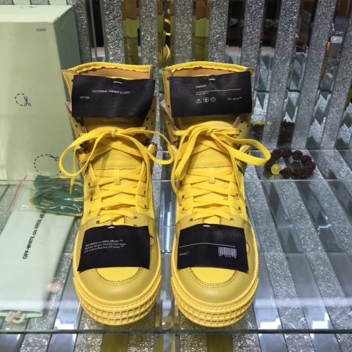 Replica Off-White High Tops Shoes For Men #1032370 $105.00 USD for Wholesale